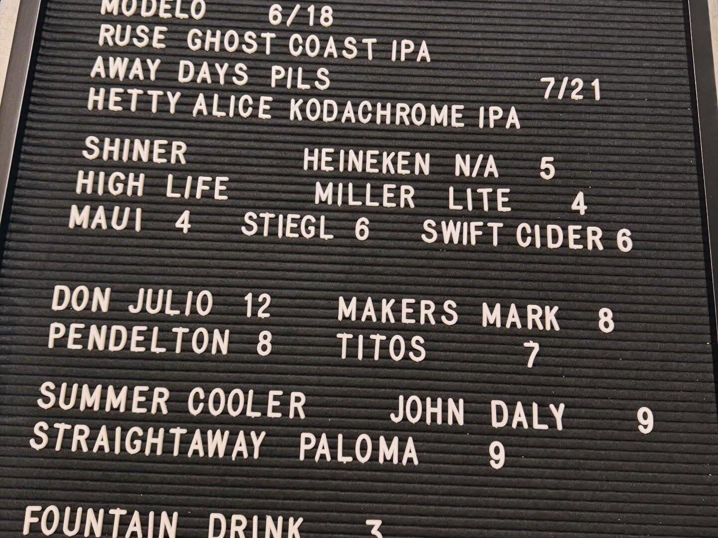 Drinks On Tap